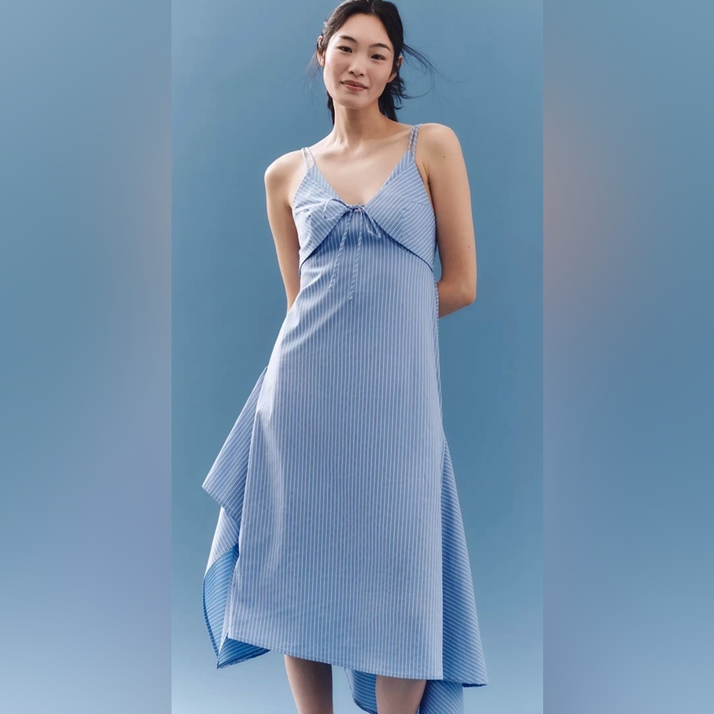 NWT En Saison Lilith Handkerchief-Hem Midi Dress Medium - Picture 2 of 11